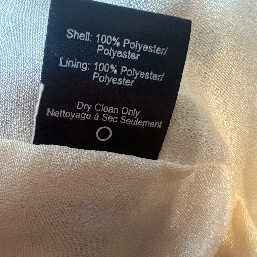 NWT Dress the‎ Population white/blue floral dress sheer insert size small - Picture 12 of 12